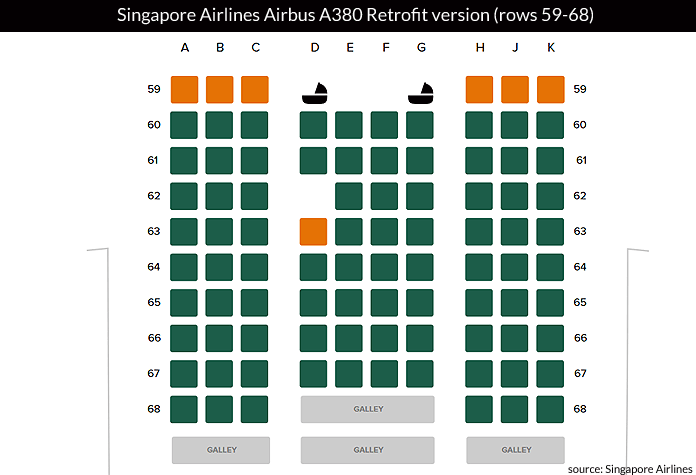Singapore Airlines Airbus A380 800 Seat Map Infoupdate