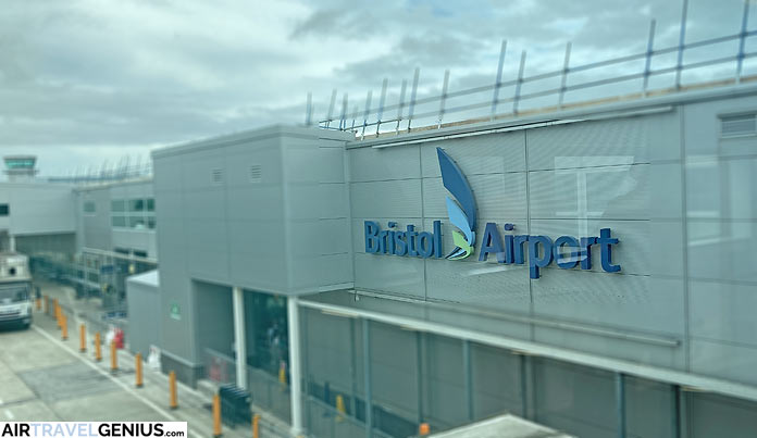 bristol airport logo on building