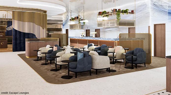 escape executive lounge manchester t2